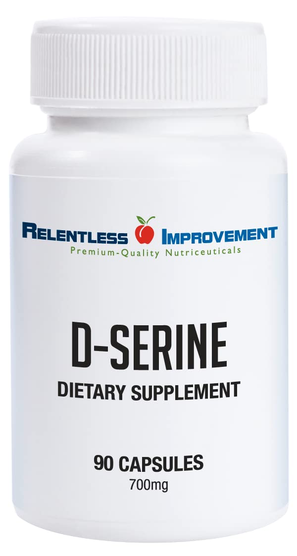 Relentless Improvement D-Serine Amino Acid 700mg - 90 Vegetarian Capsules