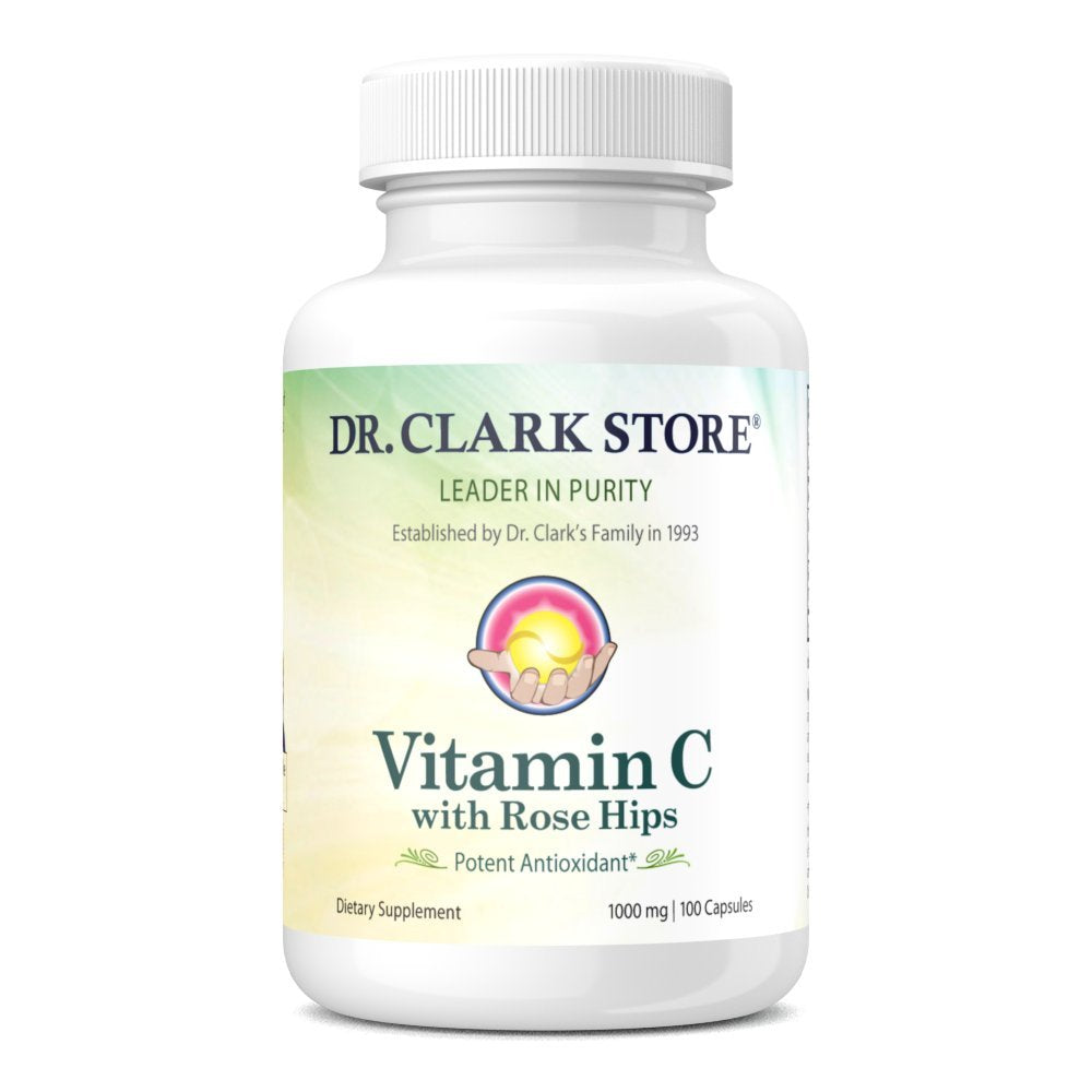 Dr Clark Vitamin C with Rose Hips 1000mg - 100 Capsules