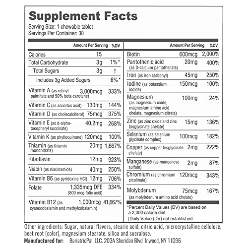 BariatricPal Multivitamin ONE 1 per Day! Bariatric Multivitamin
