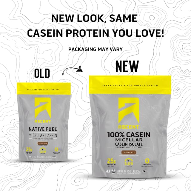 Ascent Ascent Casein Protein Powder - 25g Micellar Casein Powder