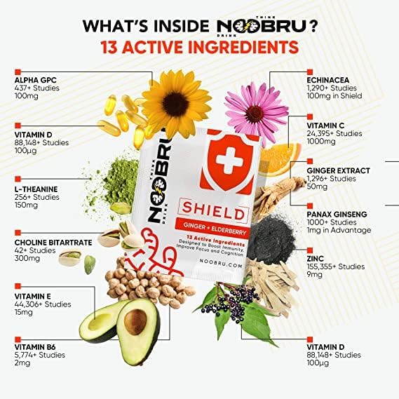 Noobru Shield Vitamin C Powder with Ginger - 20 Sachets - image 6
