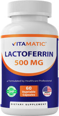 Vitamatic Lactoferrin 500 mg - 60 Vegetarian Capsules