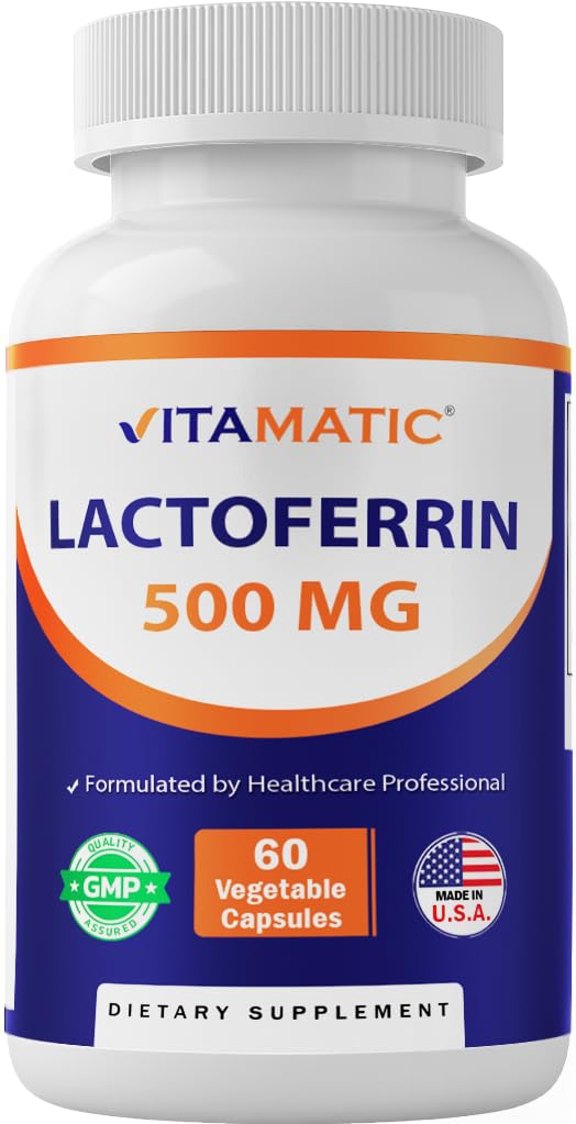 Vitamatic Lactoferrin 500 mg - 60 Vegetarian Capsules