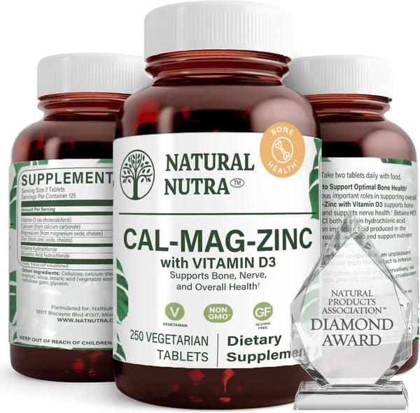 Natural Nutra Calcium Magnesium Zinc Supplement with Vitamin D3 Parent