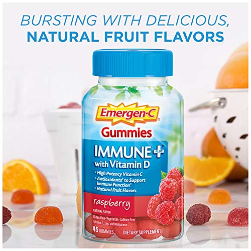 Emergen-C Immune+ Triple Action Immune Support Gummies - 45 Count - image 3
