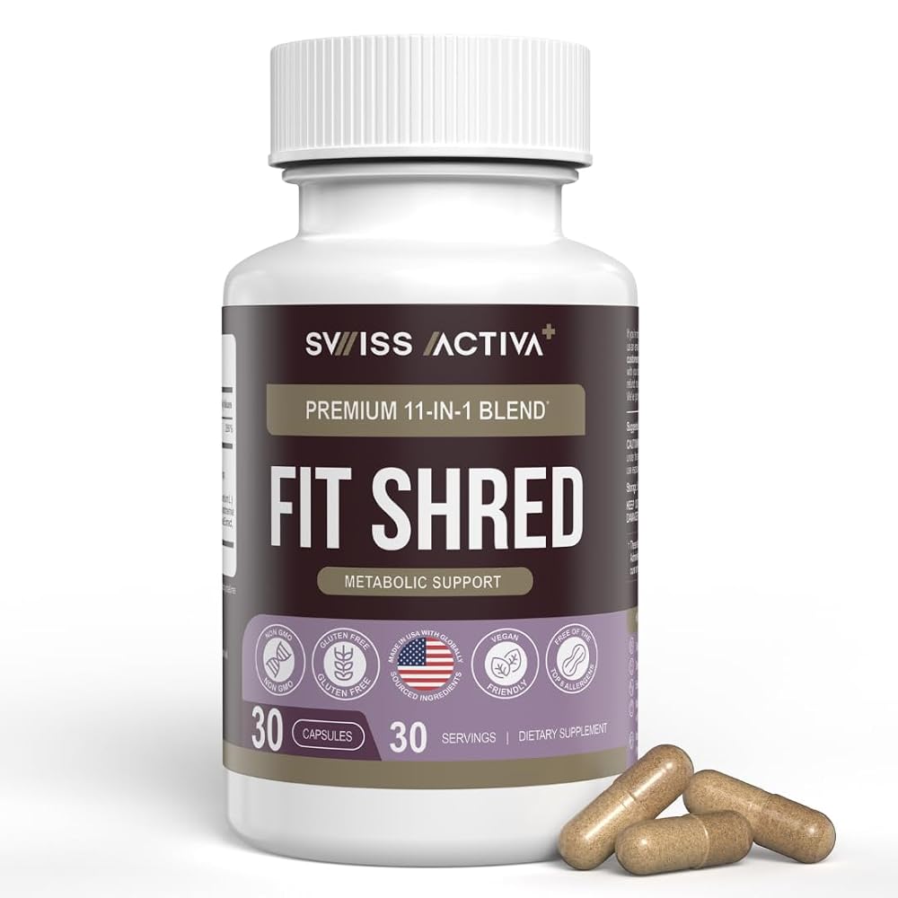 Swiss Activa+ Fit Shred 11-in-1 Weight Management Supplement - 30 Capsules