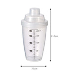 Generic Clear Plastic Shaker Bottle with Measurement Scale - 200ml - image 3