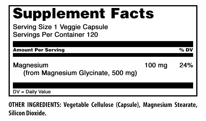Amazing Formulas Magnesium Glycinate 500 Mg