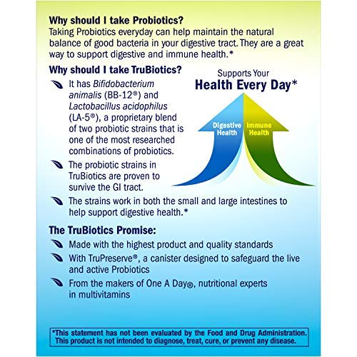TruBiotics Daily Probiotic Digestive & Immune Support - 180 Capsules - image 3