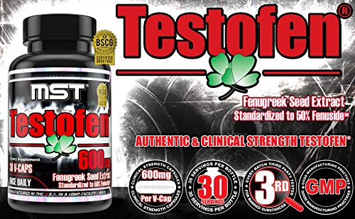 MST Testofen Fenugreek Seed Extract Testosterone Booster - 60 Capsules - image 5