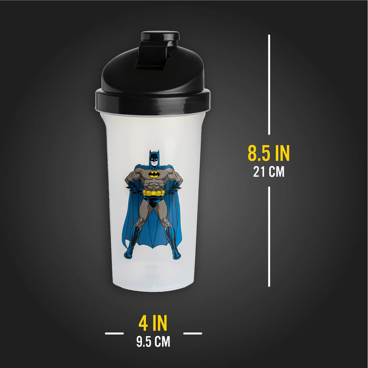 Paladone Batman Protein Shaker Bottle 23 oz - 1 Count - image 4