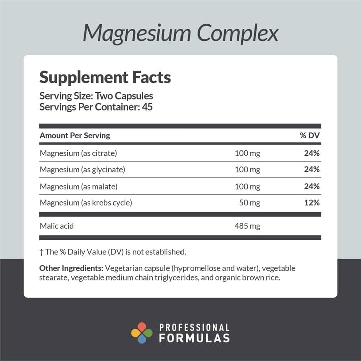 Professional Formulas Magnesium Complex - Magnesium as Citrate