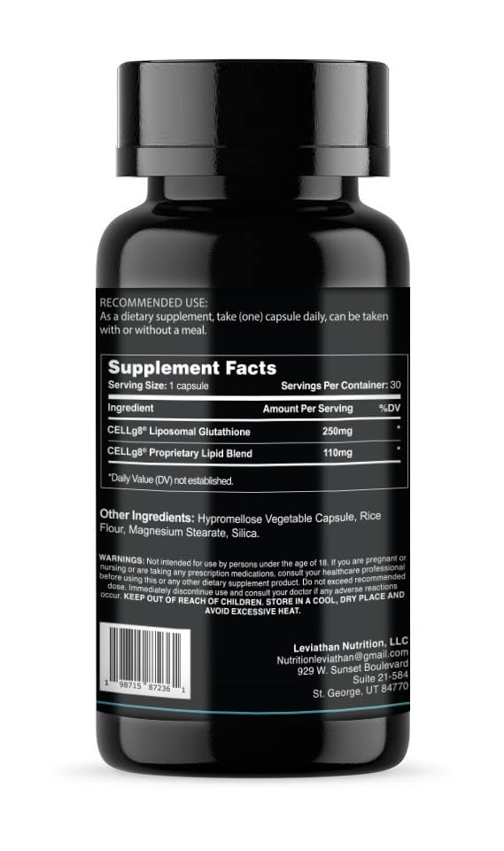 Leviathan Nutrition Liposomal Glutathione Antioxidant - 30 Capsules - image 4