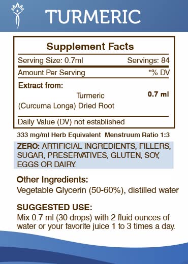 Secrets of the Tribe Turmeric Tincture Alcohol-Free Extract - 2 oz - image 4