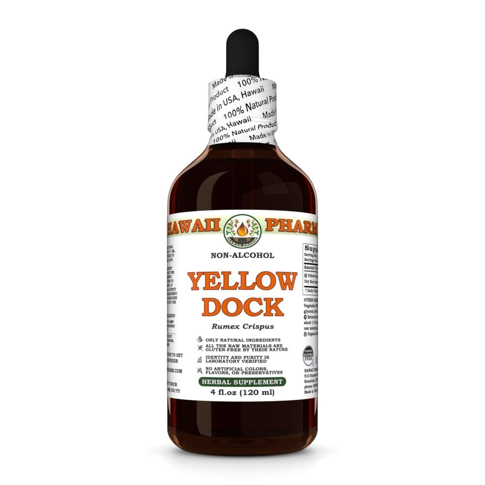 Hawaii Pharm Yellow Dock (Rumex crispus) Root Alcohol-Free Extract