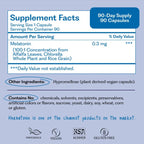 Herbatonin Plant-Based Melatonin 0.3 mg Sleep Aid - 180 Capsules - image 7