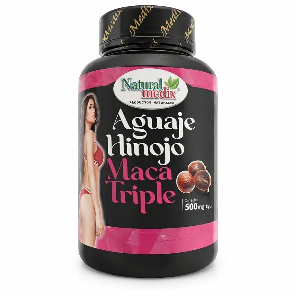Natural medix Aguaje Hinojo Maca Triple Botanical Blend - 100 Capsules