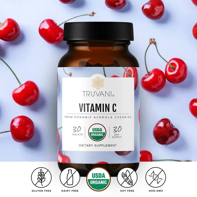 Truvani Vitamin C USDA Organic Immune Support - 30 Tablets - image 2