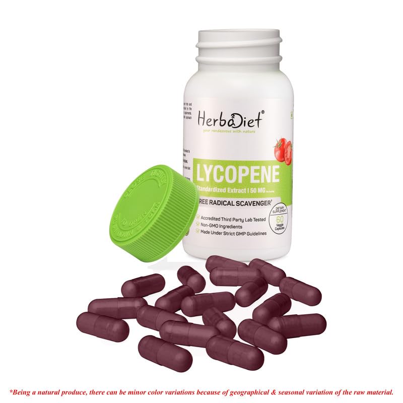 Herbadiet Lycopene 50mg Antioxidant Capsules - 120 Capsules - image 5