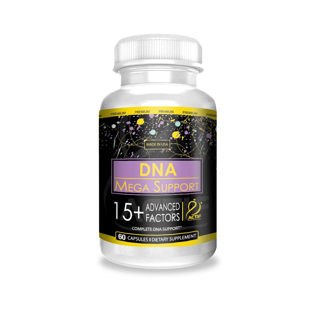 ACTIF DNA Mega Support with 15+ Advanced Factors - 60 Vegetarian Capsules