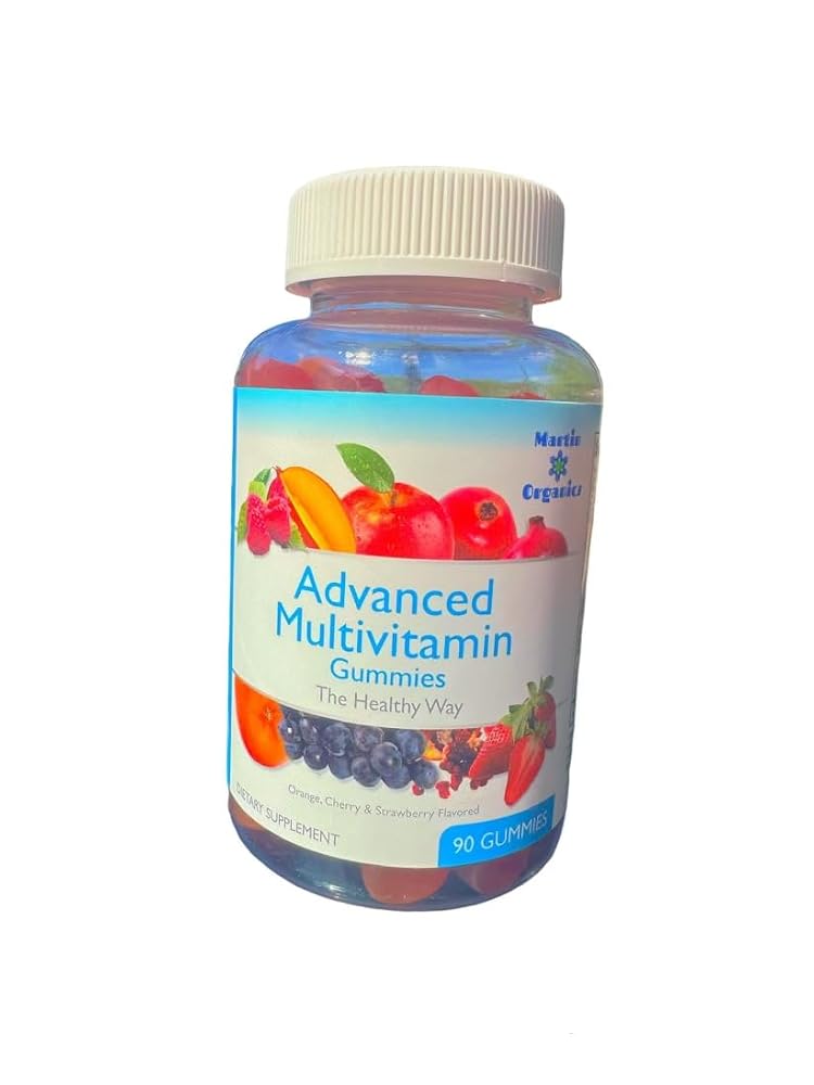 Martin Organics Multivitamin Gummies for Women and Men - 90 Count