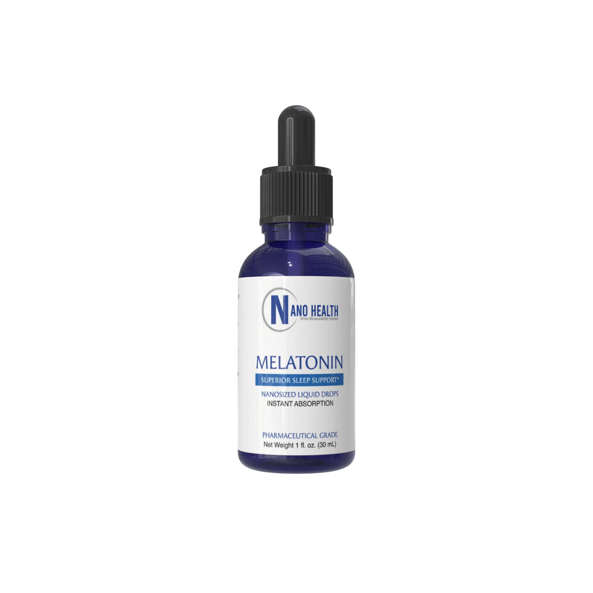 Nanoceutical Solutions Nano Melatonin Liquid Drops for Sleep - 30 Servings