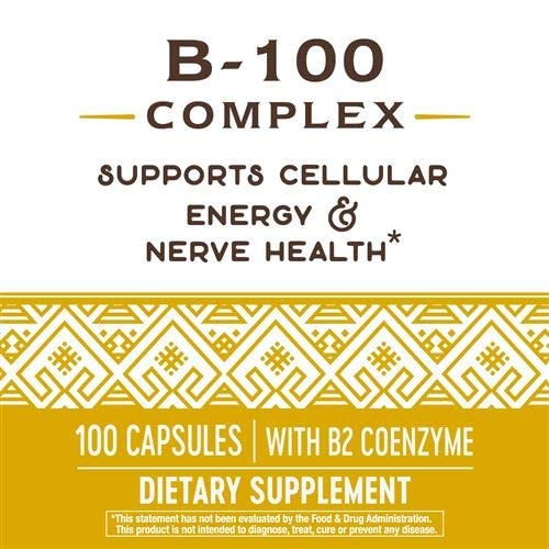 Nature's Way Vitamin B-100 Complex for Energy and Nerves - 60 Capsules - image 5