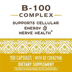 Nature's Way Vitamin B-100 Complex for Energy and Nerves - 60 Capsules - image 5