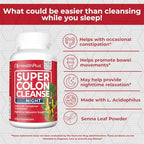 Health Plus Super Colon Cleanse Night Formula Sleep Capsules - 60 Count - image 5