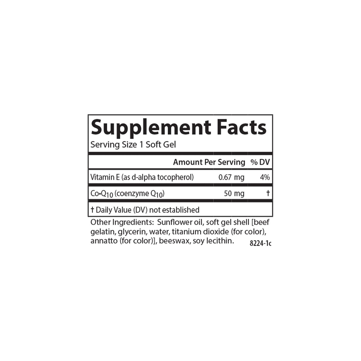 Carlson Co-Q10 50 mg - 60 Softgels - image 4