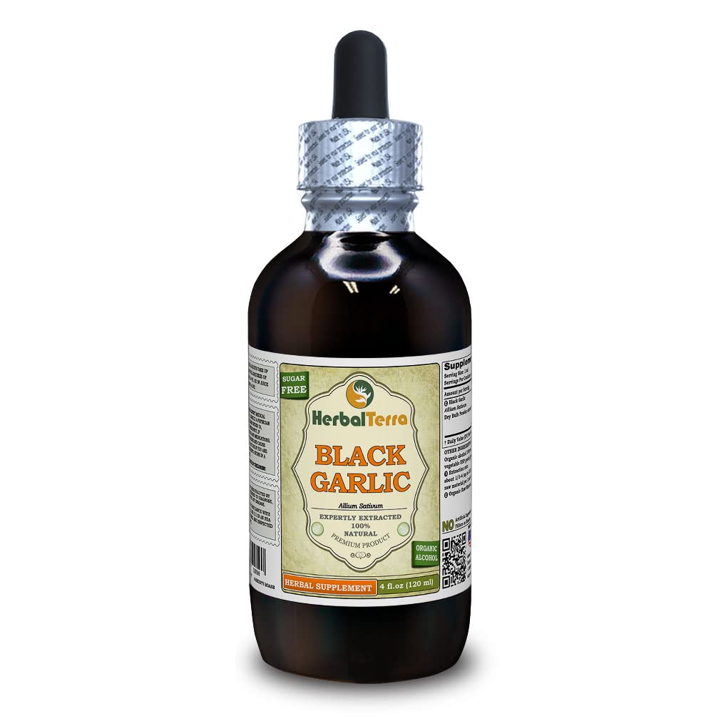 Herbal Terra LLC Black Garlic (Allium Sativum) Dried Bulb Powder