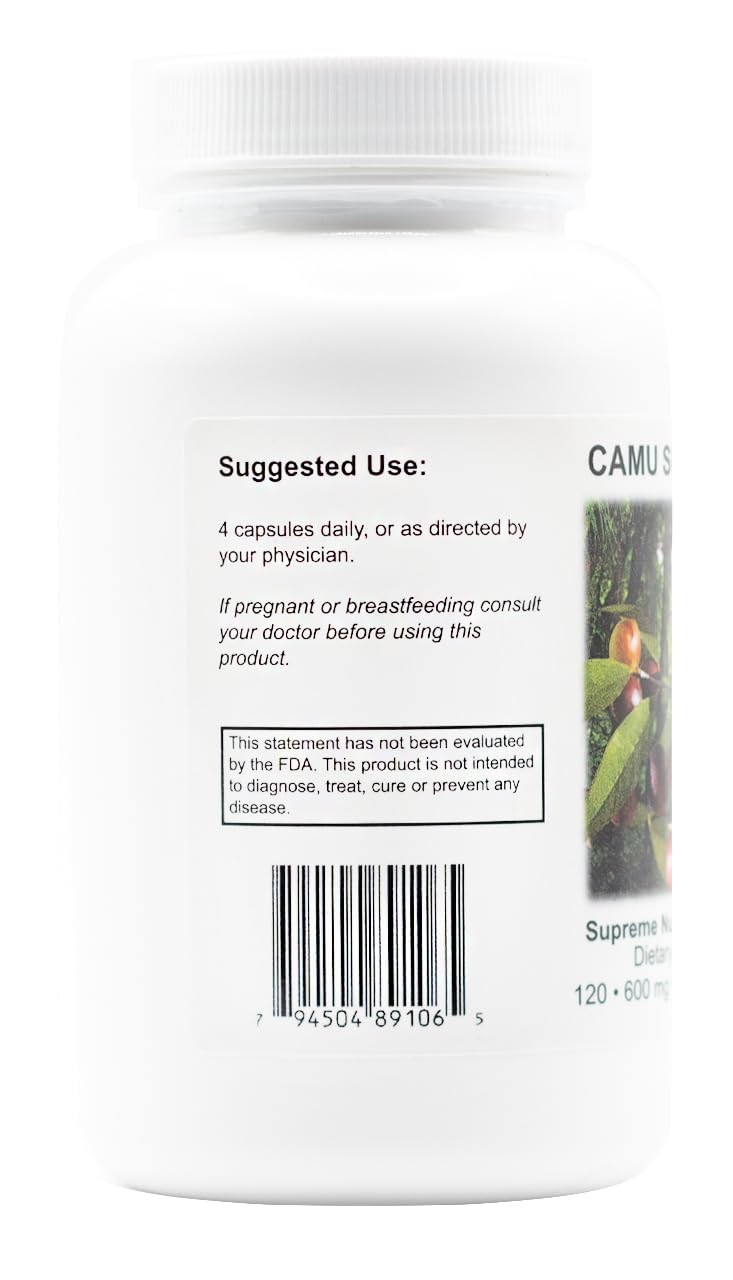 Supreme Nutrition Camu Supreme 100% Pure Camu Camu - 120 Vegetarian Capsules - image 4