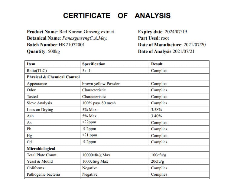 Calaherb Red Korean Ginseng Extract Powder - 50 g - image 3