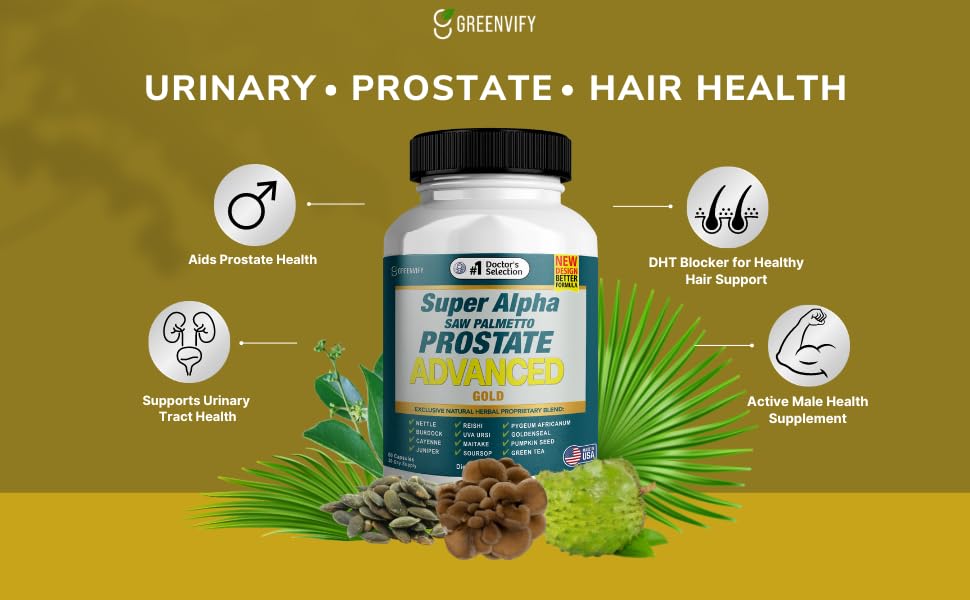 GREENVIFY Super Alpha Saw Palmetto Prostate Advanced - Prostate