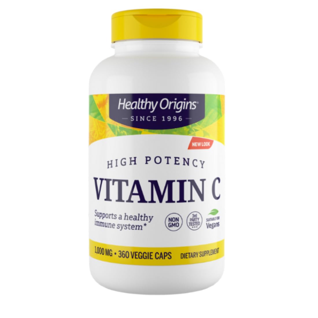 Healthy Origins Vitamin C 1,000 mg Non-GMO - 360 Vegetarian Capsules