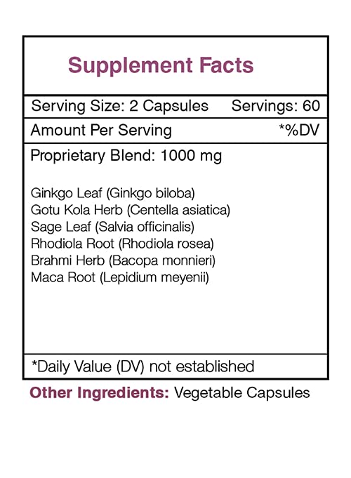 Secrets of the Tribe Raven's Wisdom Cognitive Health Formula - 120 Capsules - image 3