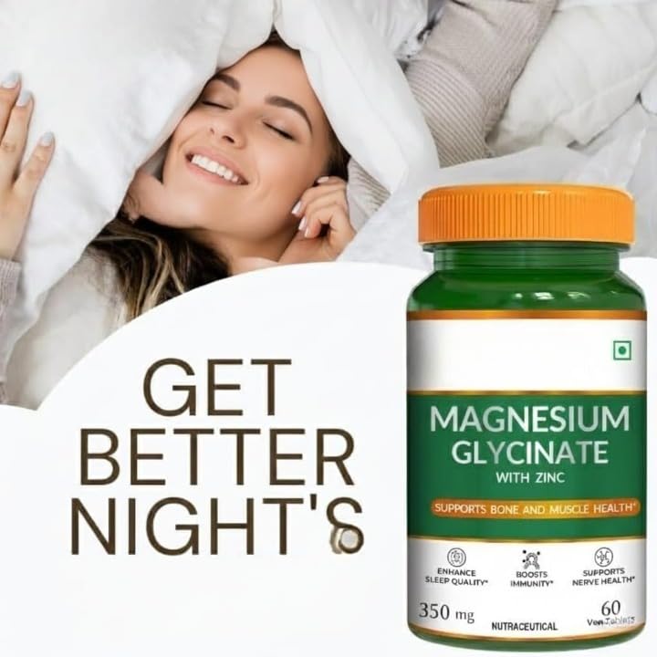 Magnesium Glycinate + Zinc Vegetarian Tablets for Bone & Muscle Health - image 4