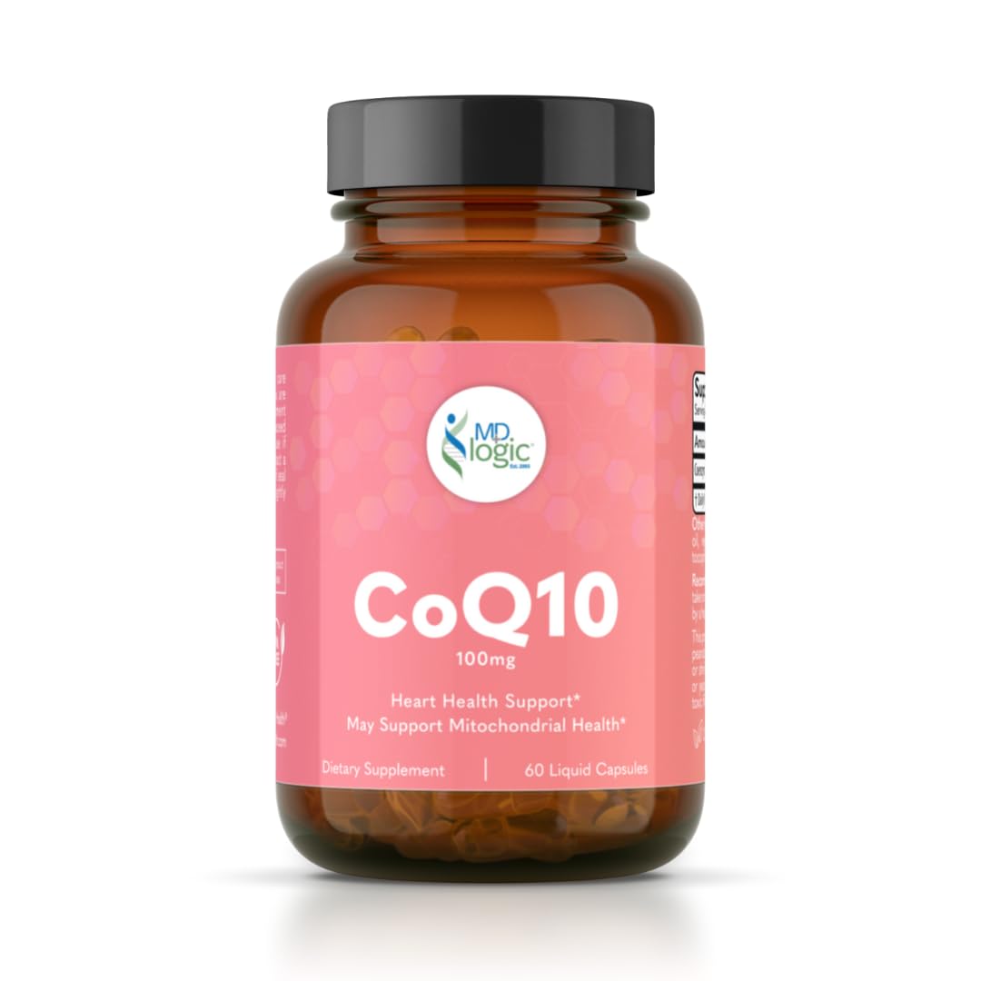 MD Logic Health CoQ10 Heart and Mitochondrial Health Support - 1 Capsules