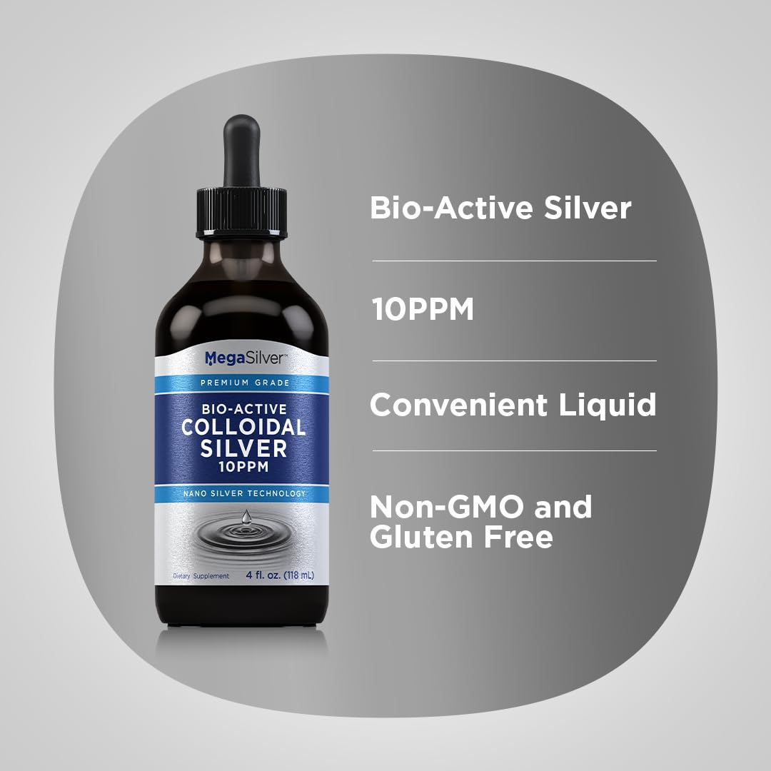 Piping Rock Colloidal Silver Liquid Drops 10 ppm - 4 fl oz - image 4
