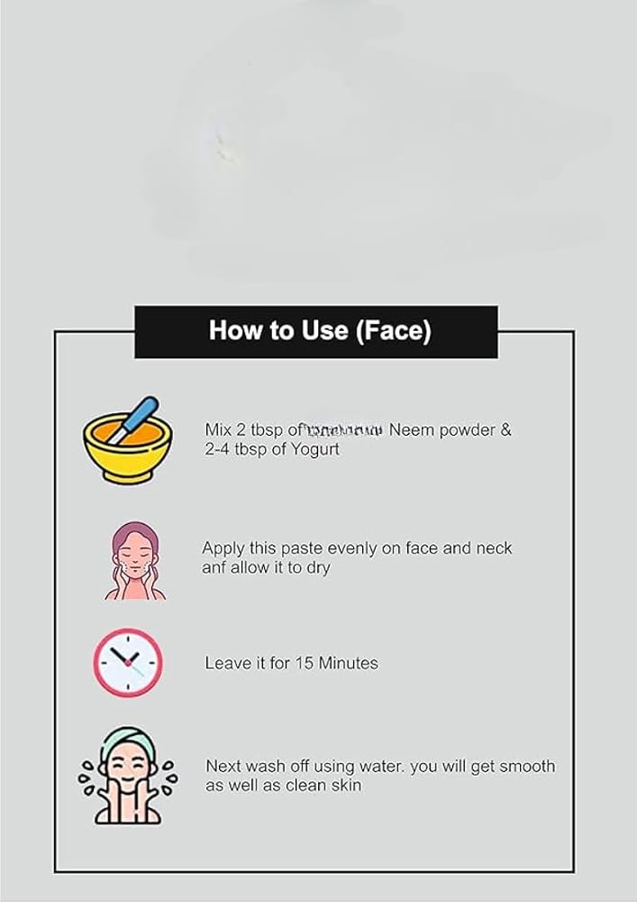 Generic Pure Neem Powder for Skin and Hair - 200g - image 5