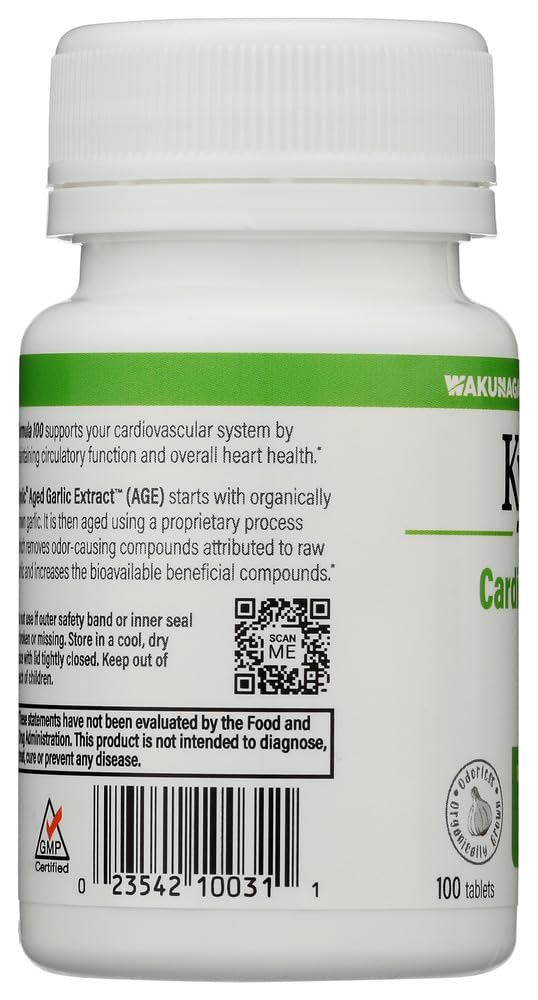 Kyolic Aged Garlic Extract Cardiovascular Health Formula 100 - 100 Capsules - image 2