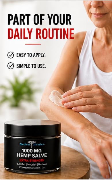 Medical Miracles Hemp Salve 1000 MG - 2 oz - image 4