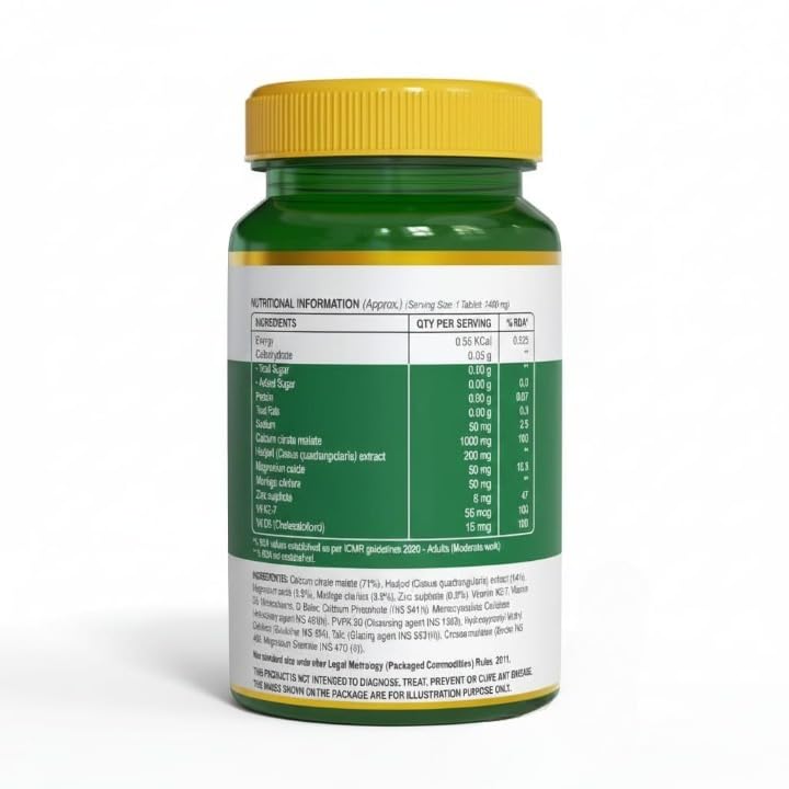 Naturals Calcium Magnesium & Zinc Tablets with Vitamin D3 & K2 - 60 Tablets - image 2
