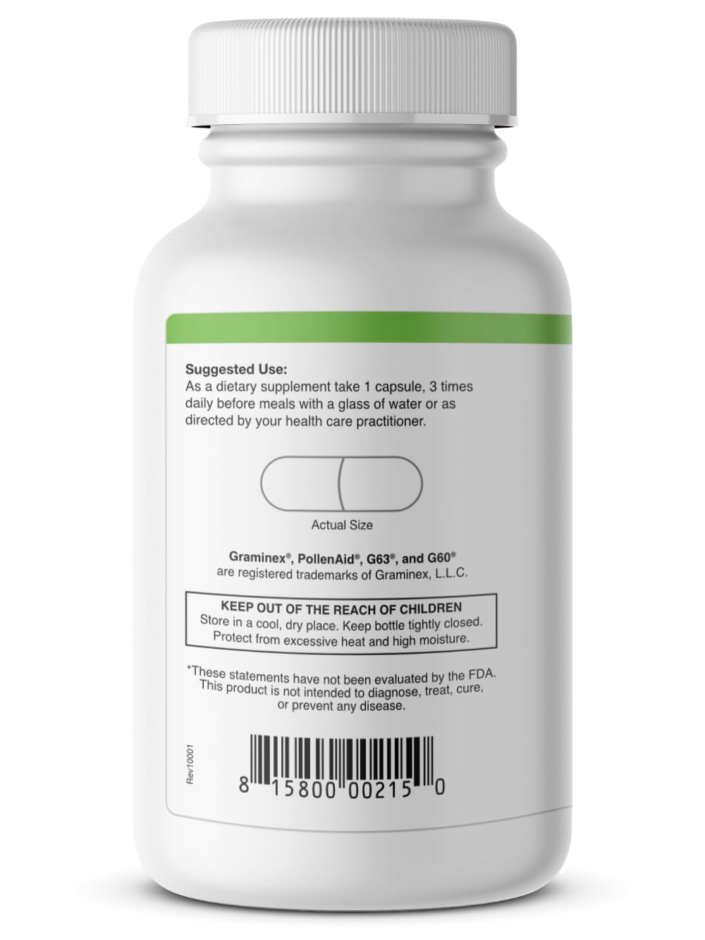 Graminex PollenAid Prostate Supplement - 90 Vegetarian Capsules - image 3
