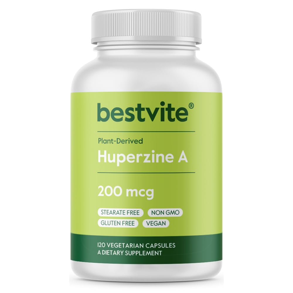 BESTVITE Huperzine A 200mcg Cognitive Support - 120 Vegetarian Capsules