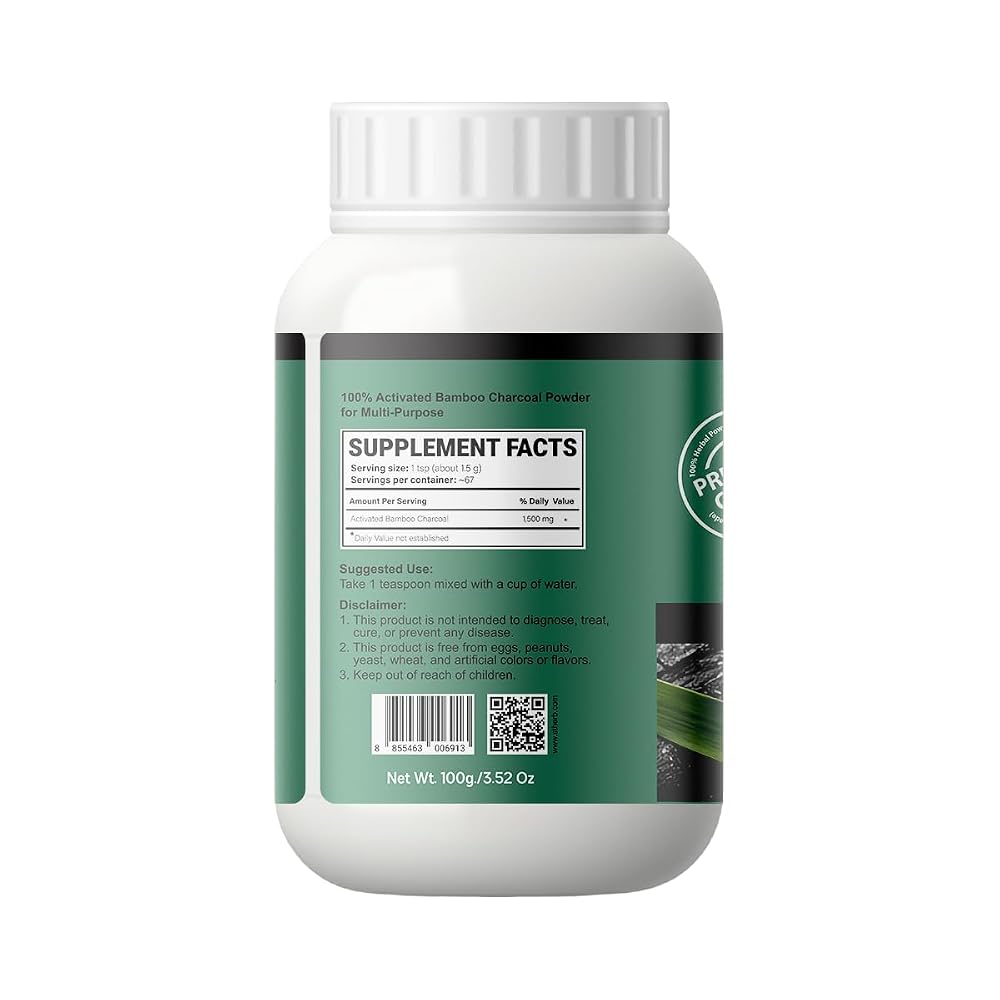 St Herb 100% Bamboo Charcoal Powder Natural Detox 100 Grams by St.herb - image 2