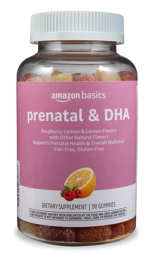 Amazon Basics Prenatal & DHA Gummy - 90 Count