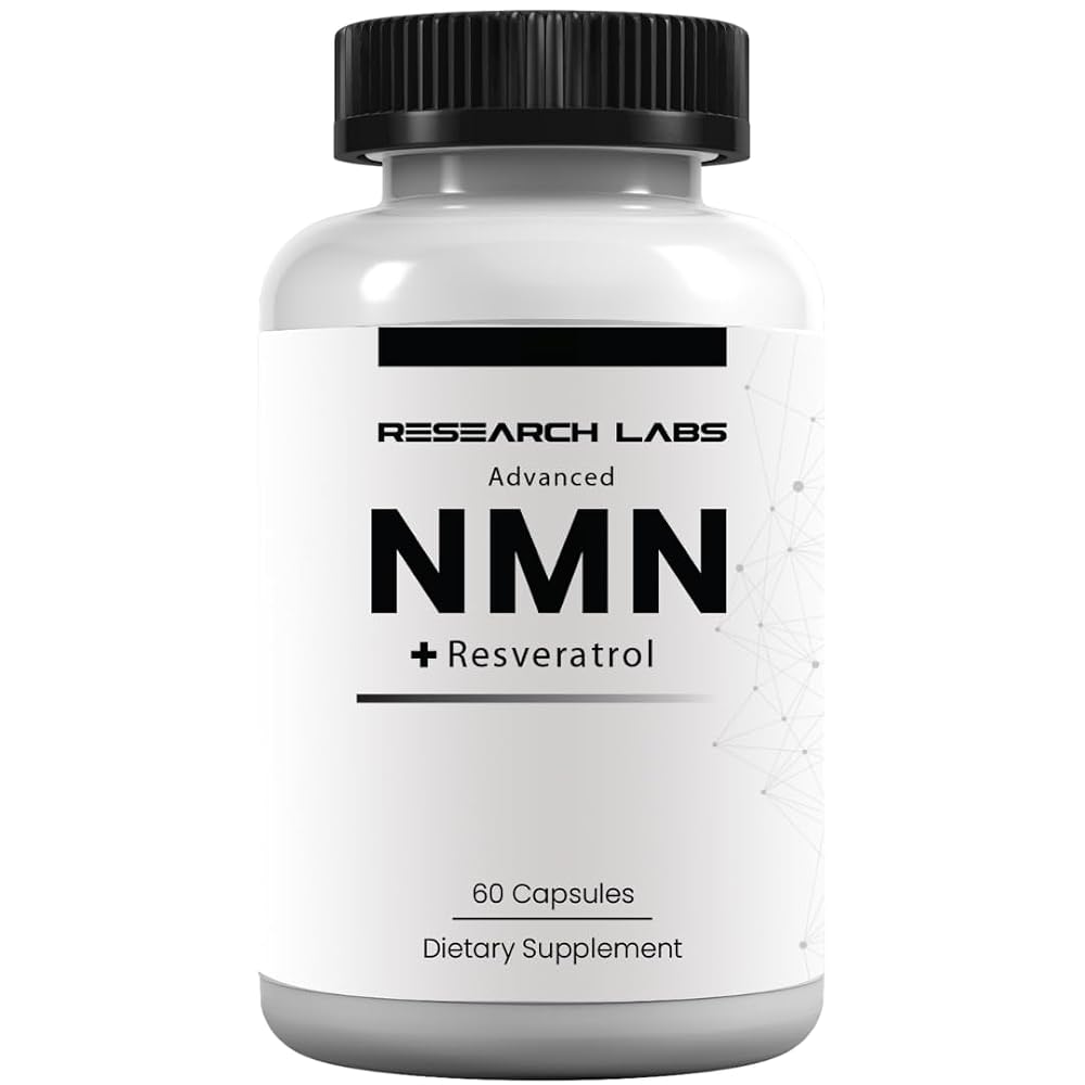 Research Labs Advanced NMN Resveratrol Betaine Supplement.