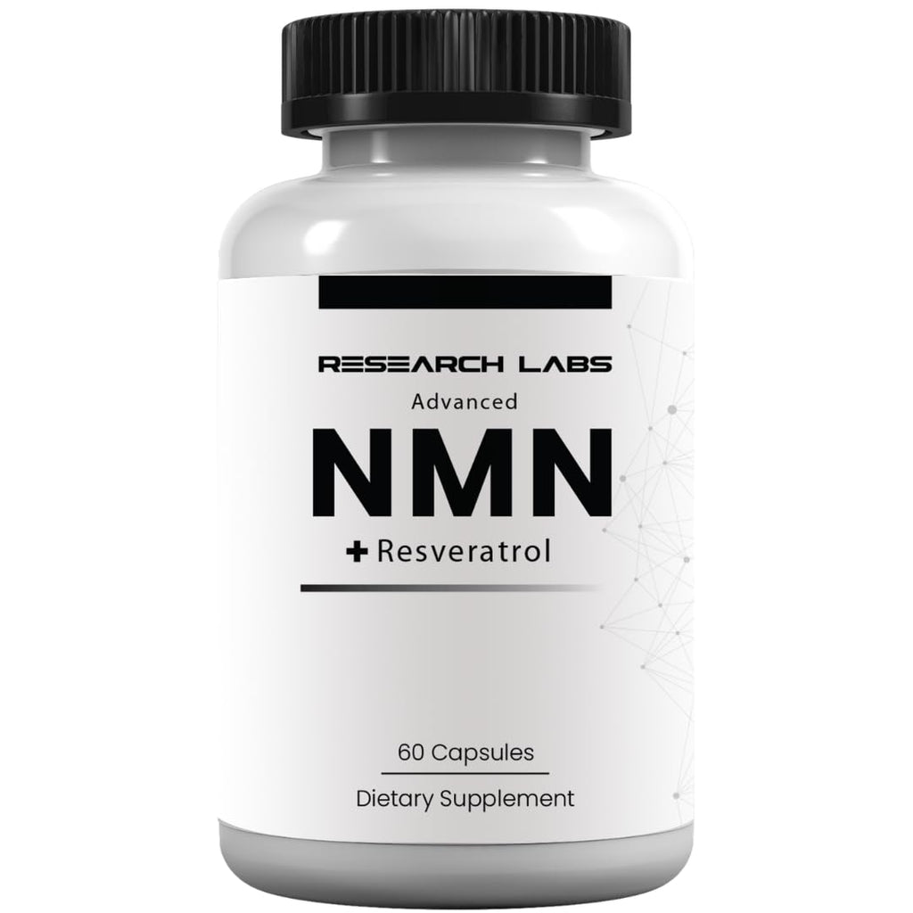 Research Labs Advanced NMN Resveratrol Betaine Supplement.
