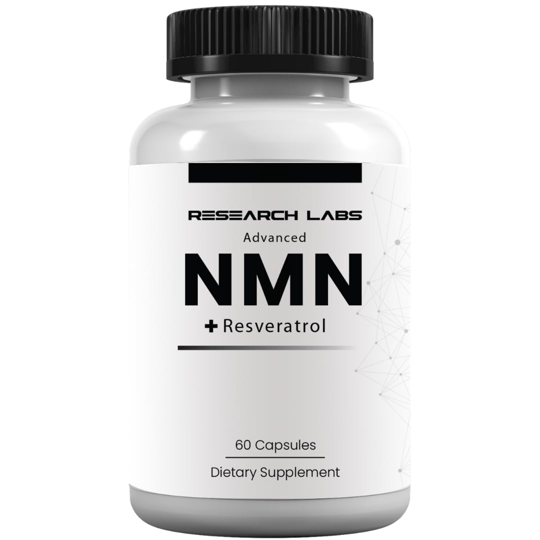 Research Labs Advanced NMN Resveratrol Betaine Supplement.